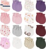 ONESING 16 Pairs Baby Mittens Newborn Mittens No Scratch 0-6 Months Warm Mittens for Newborn Baby Boys Girls